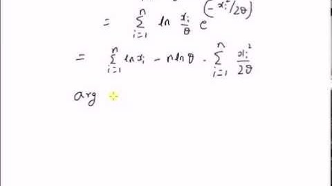 Maximum Likelihood estimation:  Rayleigh Distribution