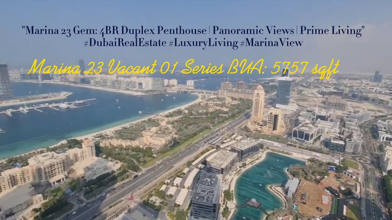 "Marina 23 Gem: 4BR Duplex Penthouse | Panoramic Views | Prime Living"