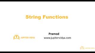 8.1 String Functions | Built-in Functions | Learn Python Programming Step by Step Tutorials