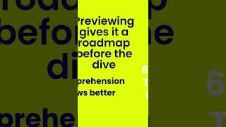 Do you know that previewing of the text is a cheat code for faster learning.