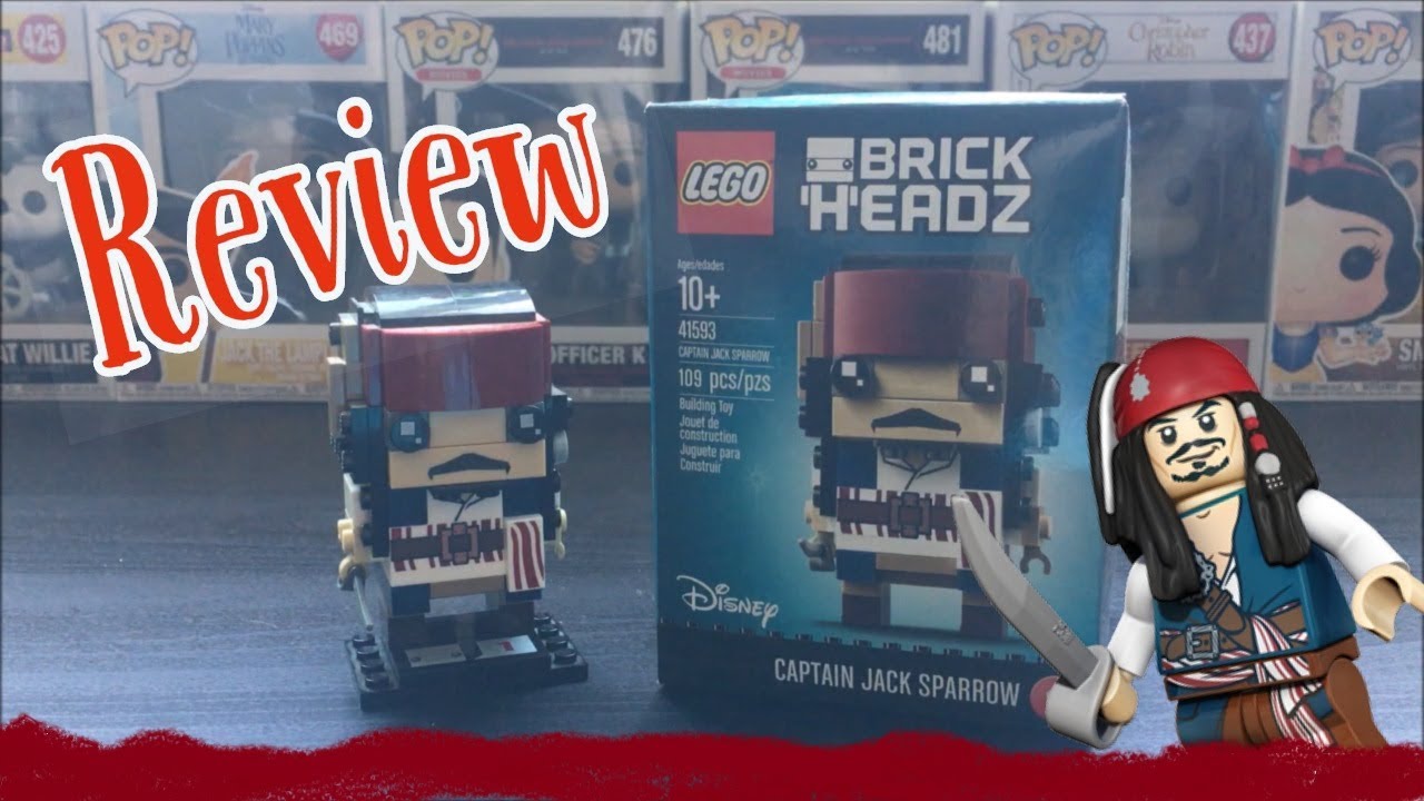 Lego Jack Sparrow BrickHeadz (Pirates of the Caribbean) 41593 - Review