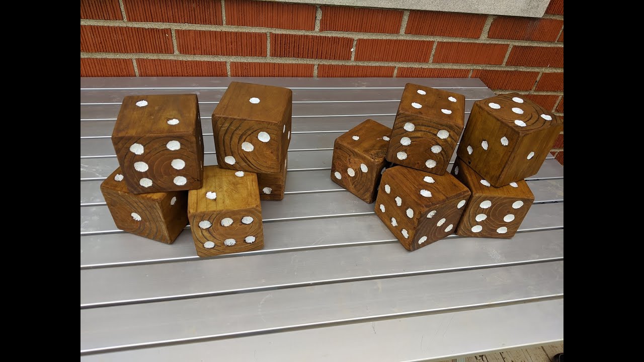 How to Make Giant Dice DIY Yard Game YouTube