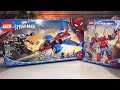 Pure builds: LEGO Spider-Man Mech + Spiderjet vs. Venom Mech 76146 76150