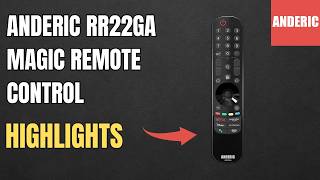 Anderic RR22GA Replacement Magic Remote Control for LG Smart TV | No Voice / Mouse Function