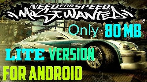 [70 MB] How To Download Need For Speed Most Wanted For Android In Only 70 Mb By Techno Abhinav