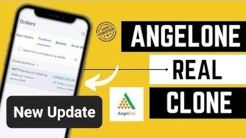 Angel One and zerodha Clone New Update download With Live Trading