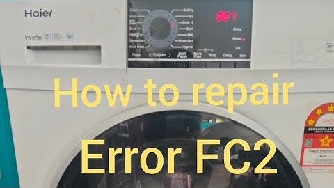 How to repair  FC2 Error Haier washing machine #haier #repair #videoviral