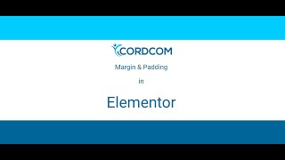 How to use Margin & Padding in Elementor