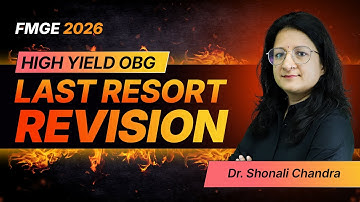 LRR OBG for FMGE 2026 By Dr. Shonali Chandra