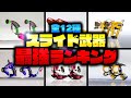今の環境でスライドするなら?最強スライド武器ランキングTOP12!【スプラトゥーン3/splatoon3 】【初心者】
