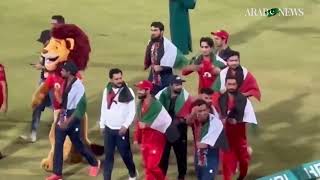 Islamabad United run victory lap with Palestinian flag after winning PSL final screenshot 3