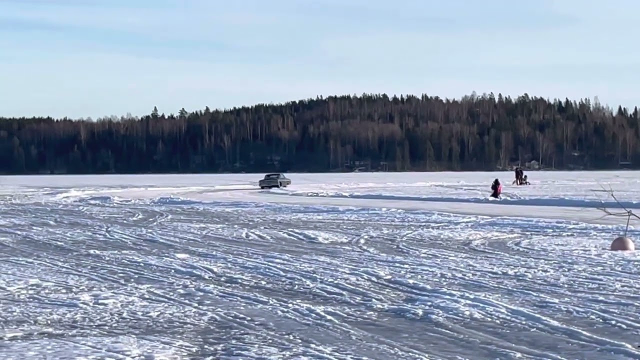 545 cui Ford Galaxie 64 - inkörning på Kyrksjön Bergsjö