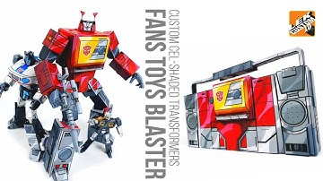 Custom cel-shaded Transformers Fans Toys FT-55 Blaster G1 By LEK Custom Toys 2023