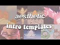 AESTHETIC INTRO TEMPLATES *no text*//cartoon, anime, vhs