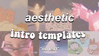 AESTHETIC INTRO TEMPLATES *no text*//cartoon, anime, vhs