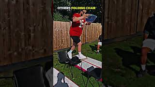 Normal vs of folding chair😱😂 #funtimes #funnypeople #Imao #funny #funnymoments #funnyvideo