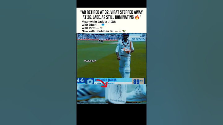 AB retired from test at 32. Virat stepped away at 36. Jadeja? Still dominating 🔥#shortfeed
