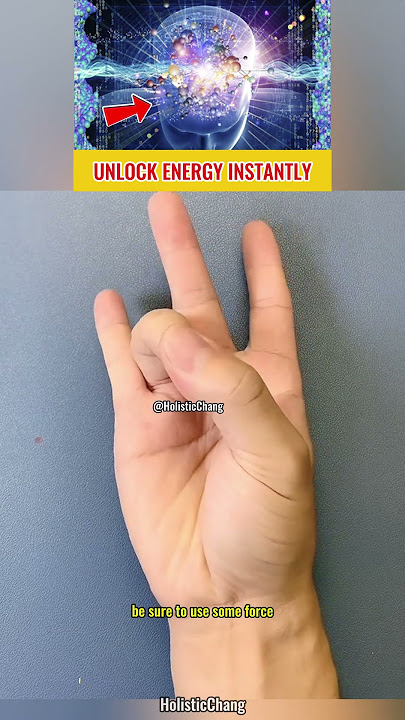 'Just 30 flicks of your ring finger can energize your whole body! 🔥🖐
