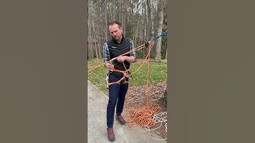 3 to 1 haul system for hauling in rock climbing #climbing #rope #ourdoors