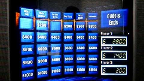 Playstation Jeopardy! Run Game 5 Part 2