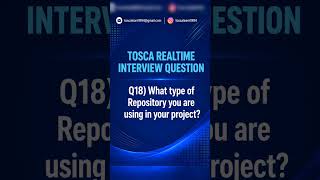 Tosca Tutorials |Q18| What type of Repository you are using in your project?