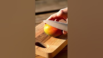 Extreme Macro: Satisfying Sand Mango Cutting! #macro #asmr #satisfying