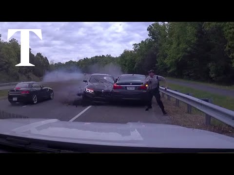 Vehicle hits officer during traffic stop in Virginia