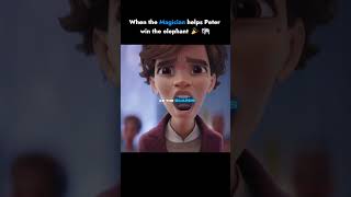 When the magician helps Peter win the elephant 🎉🐘 #shorts #viral #netflix
