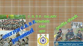 C. R. P. F. PERSONNEL  APNI SALARY, GPF, NOMINEE, PROFILE  KAISE CHECK KR SKTE HAIN UMANG APP SE screenshot 2