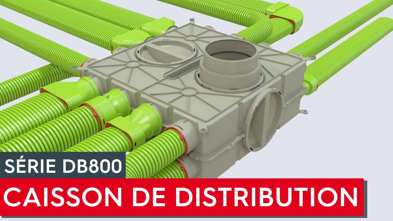 Caisson de distribution pour VMC Série DB800 - Ventilation de l'habitat ...