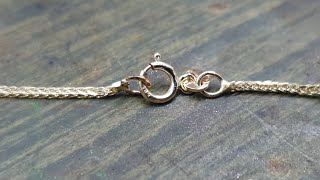 How to reduce shorten the gold chain/8 cm chain reduction/Как уменьшить укоротить золотую цепочку