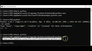 Redirection IO avec shell CMD et chemin python introuvable (PATH)