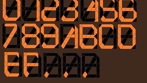Low Compromise 16 Segment Alphanumerical Hexadecimal Display Concept V1