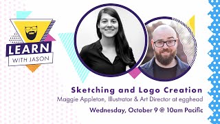Sketching and Logo Creation (with Maggie Appleton) — Learn With Jason