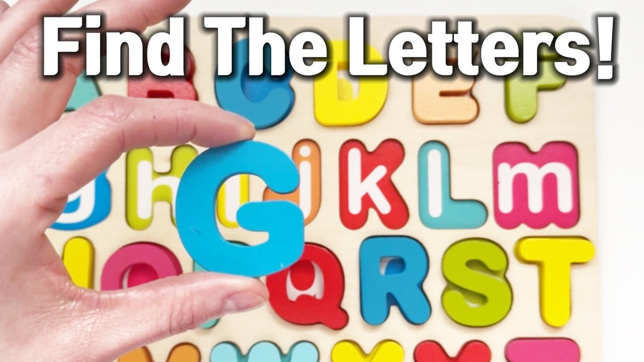 Learn Letters G-M | Alphabet Puzzle Search & Find for Toddlers Preschool