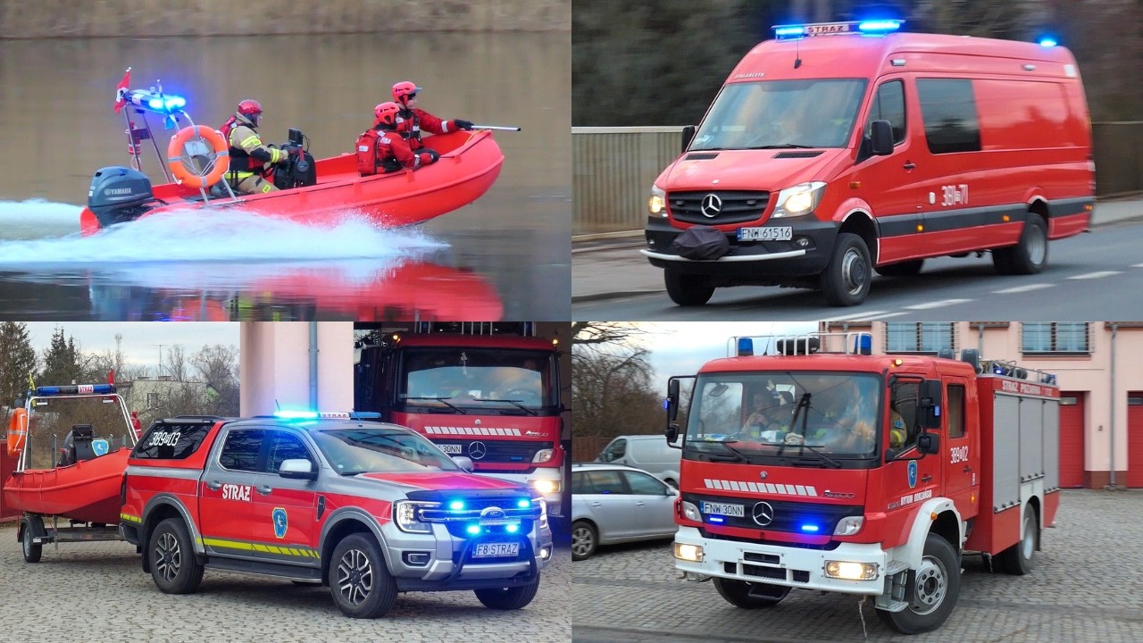 OSP Bytom Odrzański i JRG Nowa Sól alarmowo do zdarzenia - Akcja straży pożarnej na rzece