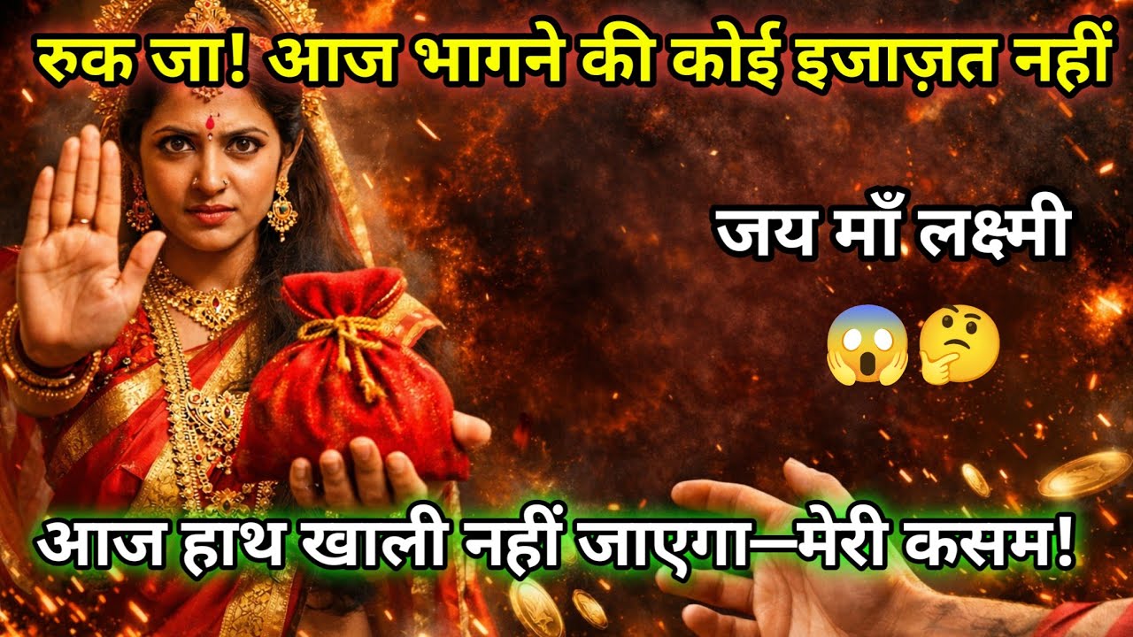 रुक जा! आज भागने की इजाज़त नहीं—ये पोटली अब तेरे ही नाम है। @LekhaAi2m #motivation #laxmimaa
