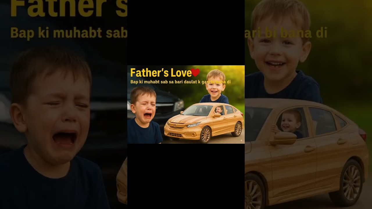 A Father’s Love ❤️ | Carpenter Dad Builds Car for His Son 