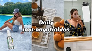 MY DAILY NON-NEGOTIABLES | How I reduce stress as a mom | Day in the life | Sam Ozkural
