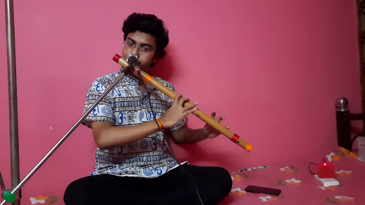 Momo Chitte Nrite Nritte Ke Je Naache-By Rabindranath Tagore-Flute Cover by Soham Kumar Maiti