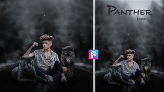 PicsArt Black Panther Photo Editing | Picsart Animal lover photo editing | Pk Editz | screenshot 2