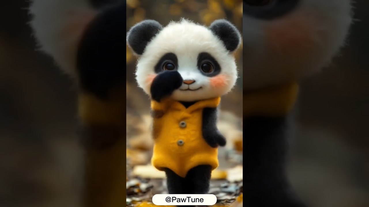 Cute and talented panda🥰🥰🥰 