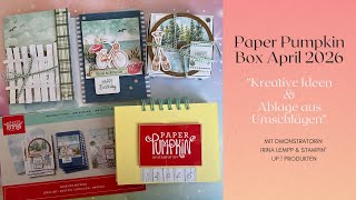 Paper Pumpkin Box April 2026:„Kreative Ideen & Ablage aus Umschlägen“
