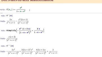 Derivatives and Mathematica