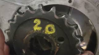 20 tooth sprocket into 1970 and 1967 trapdoor