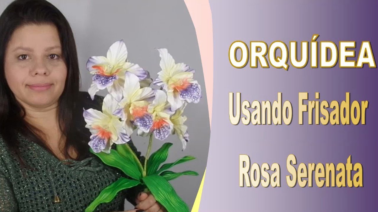 Orquídea no Frisador da Rosa Serenata