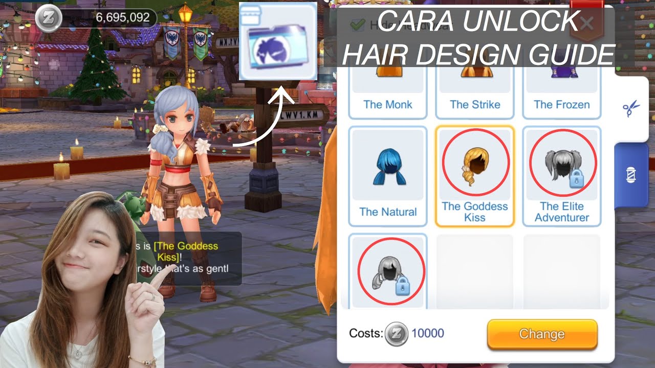 unlock hair design guide 123 - ragnarok m eternal love