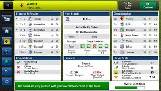 Football Manager Handheld 2014 GamePlay screenshot 1