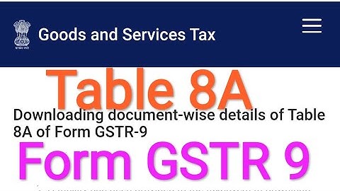 TABLE 8A of GSTR 9 l GSTR2A Auto Populate in Table8A l HARIBABU KHB