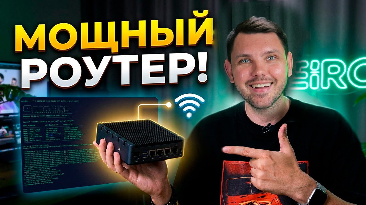 Самый МОЩНЫЙ роутер из Мини ПК на OpenWRT! Установка в Proxmox на
